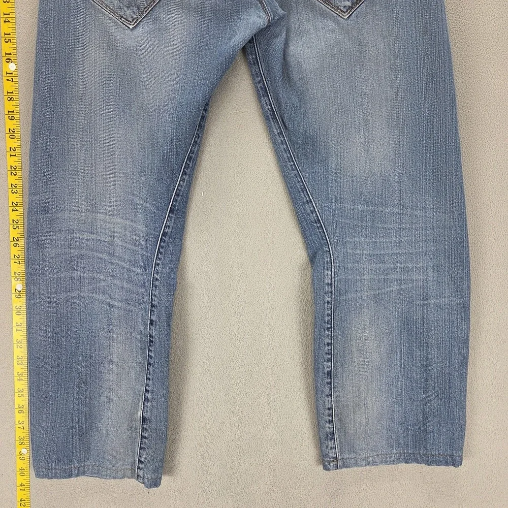 VTG Levis Engineered Jeans Mens Blue Twisted Flap Pockets Button Fly Fits 30x26
